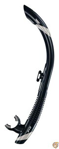 y300~N[|zMzAtomic Aquatics SV2 Flex Dive Snorkel -Black/Silver 141msAn