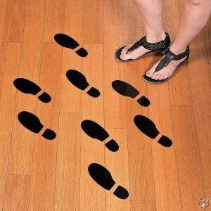 �y300�~�N�[�|���z�M���z[�t�@���G�N�X�v���X]Fun Express Set of 16 LARGE SHOE FOOTPRINT FLOOR DECAL CLINGS!