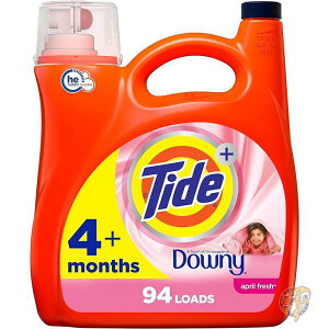 タイド Tide プラス ダウニー液体洗濯洗剤 エイプリルフレッシュ HE対応 94回分 3742g 30772115978