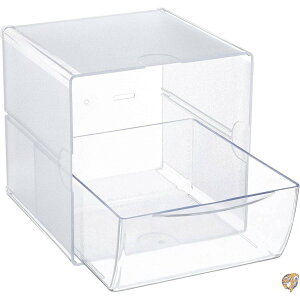 y|Cg3{!42028ԁzDesk Cube with Drawer, Clear, 7-1/8 x 6 x 6 (sAi)