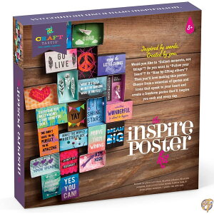 Craft-tastic Inspire Poster Kit - Craft Kit to Design and Build Your Own 