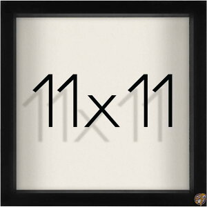 y|Cg2{_tf[z(1, 11x11) - Americanflat 28cm x Shadow Box Frame with Soft Linen Back Perfect to Display Memorabilia, Pins, Awards, Medals,