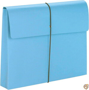 Two Inch Expansion Wallet with String, Letter, Blue, 10/BX (���s�A���i)