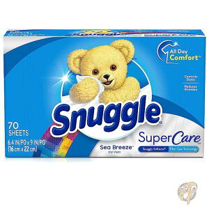 Snuggle スナグル ランドリー用品 柔軟剤ドライヤーシート スーパーケア シーブリーズの香り 70枚 d21112904