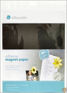 yN[|zMzSilhouette Adhesive Magnet Paper 8.5"X11" 4/Pkg- (sAi) 