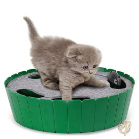 【最大2000円クーポン!4日〜】猫用おもちゃ 走るマウス付き 動くおもちゃ ペット用品 DI-EU-PW-P0299801 Pawaboo パワブー
