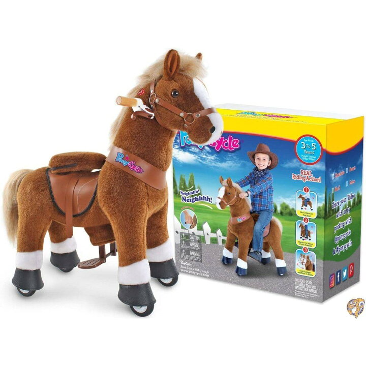 楽天市場】Ponycycle ポニーサイクル 歩ける馬 乗られる馬 ポニー 