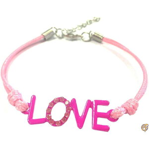 Wrapables Love Cord Bracelet with Rhinestones By Wrapables [���s�A���i]
