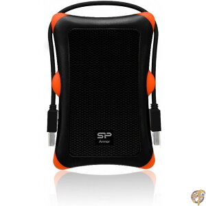 シリコンパワー ポータブルHDD 2TB 2.5インチ USB3.0/2.0対応 耐衝撃 PS4 動作確認済 Armor A30 SP020TBPHDA30S3K B00KOB30TS
