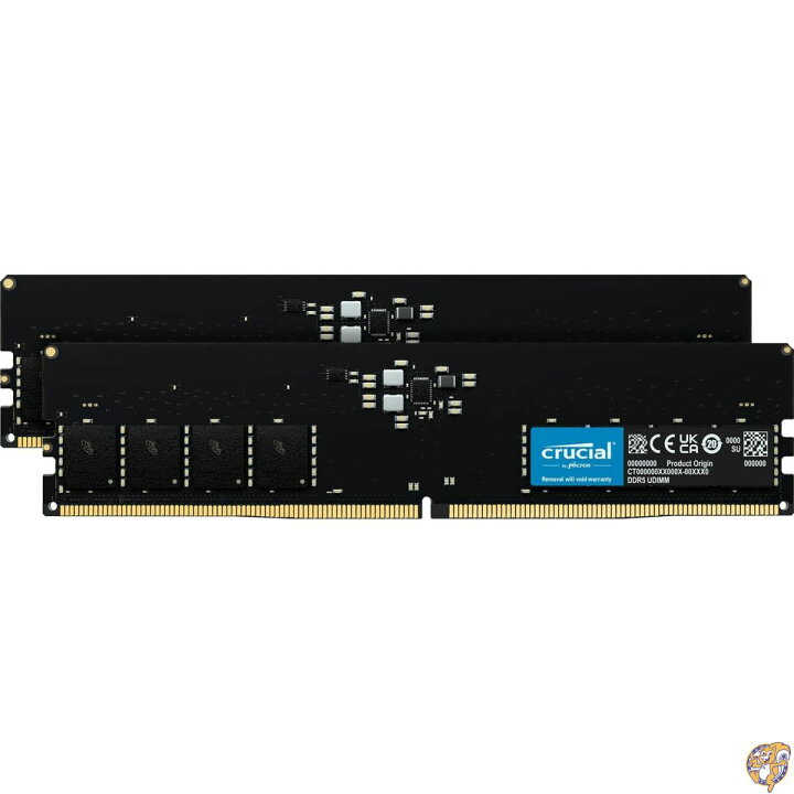 楽天市場】crucial デスクトップ用増設メモリ 64GB(32GBx2枚)DDR5 