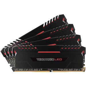 y281000~N[|!撅20lzCORSAIR Vengeance Red LED DDR4 2666Mhz 64GB (16GBx4) 288pin UDIMM MM3201 