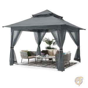 y555~N[|zMz|bvAbv K[{ teg ^[v Lv AEghA GB 4x4 Gazebo Tent Gray ABCCANOPY