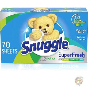 Snuggle スナグル ランドリー用品 プラス スーパーフレッシュ 柔軟剤ドライヤーシート 70枚 10072613463098