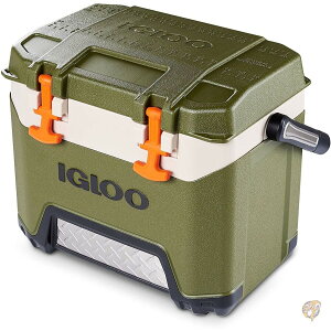 Igloo BMX 25 Quart Cooler with Cool Riser Technology, Fish Ruler, and Tie-Down Points - 11.29 Pounds - Green and Orange 141�m���s�A���n ��������
