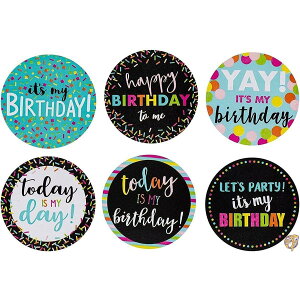 Happy Birthday to Me�X�e�b�J�[ �q���p 6�̃f�U�C�� ���t�p (2�C���` 504�s�[�X)