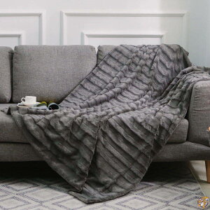 Cheer Collection Ultra Soft Fluffy Fuzzy Faux Fur Throw Blanket,