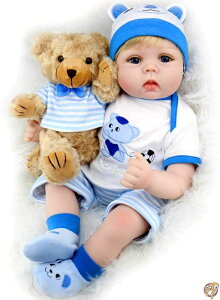y300~N[|zMzAori Lifelike Realistic Reborn Baby Boy Doll 22 Inch Handmade Weighted 