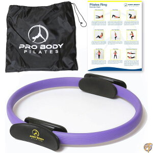 (Purple) - ProBody Pilates Ring Superior Unbreakable Fitness Magic Circle For Toning Thighs, Abs and Legs