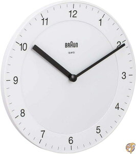y300~N[|zMz[ uE ] BRAUN v |v EH[NbN BC06W zCg White Classic Analogue Wall Clock |v AiO uh