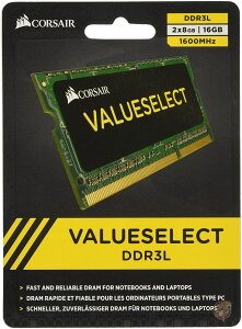 CORSAIR DDR3 SO-DIMM ���������W���[�� Value Select Series 8GB×2���L�b�g CMSO16GX3M2C1600C11 ��������