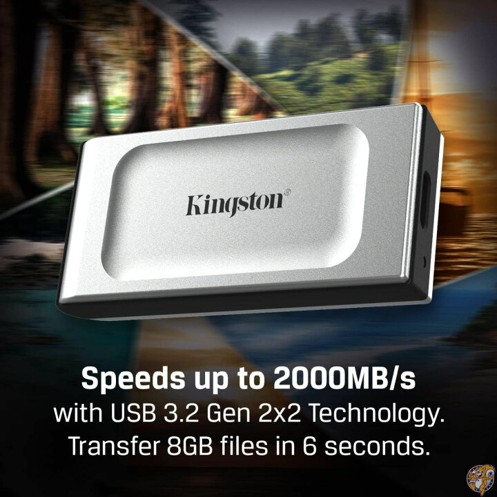 楽天市場】キングストン 外付け SSD 1000GB 1TB USB3.2 Gen2x2 読出 