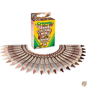 CRAYOLA (N) 918992.048 World Skin Tone ([hXLg[FE̐l̔̐F) N 24{ hG₨Gp 1pbN