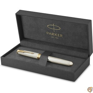 PARKER パーカー 万年筆 ソネット プレミアム シルバーミストラルGT 細字 18金ペン先 ギフトボックス入り 正規輸入品 2119792