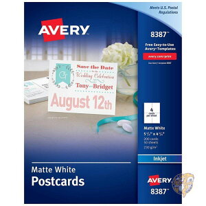 yN[|zMzGCuB Avery CNWFbg Rp`u |XgJ[h 5-1/2 x 4-1/4 4 1V[g 200J[h sAi 