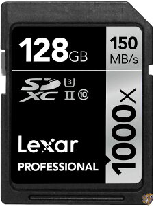 y1000~OFFN[|10/1zLEXAR MEDIA Professional 1000x 128GB SDXC UHS-II SDJ[h LSD128CRBNA1000 