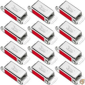 Jiayi キャビネットマグネット 12個パック マグネット式ドアキャッチ 高耐久 15ポンド RVキャビネットラッチとキャッチ