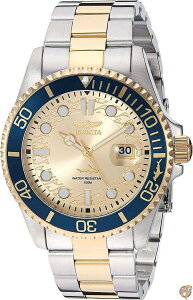 yN[|zMzInvicta Men's Pro Diver Steel Bracelet & Case Quartz Champagne Dial