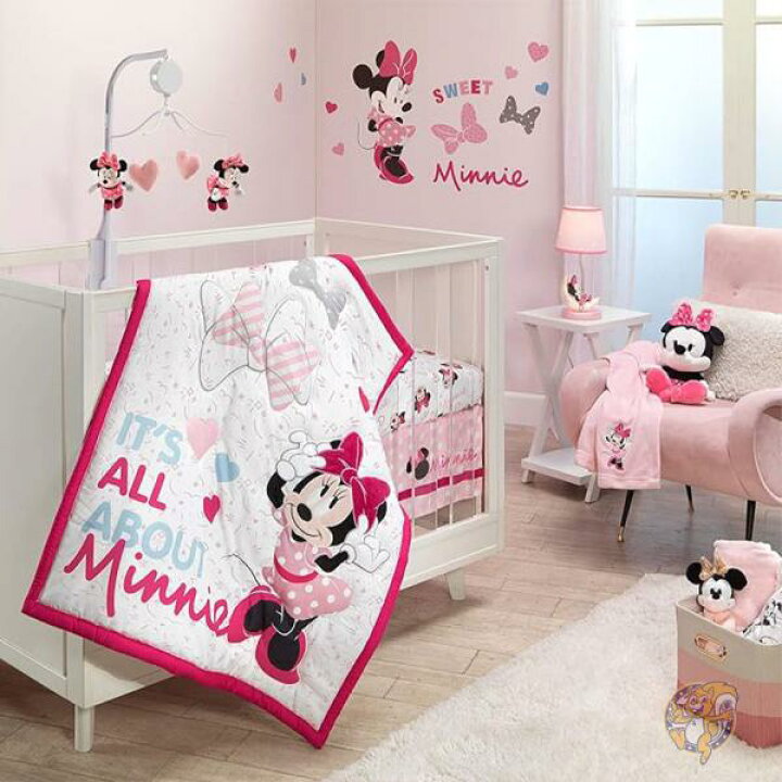 楽天市場】ディズニー ベビー ミニーマウス 子供用ベビーベッド 寝具 3 
