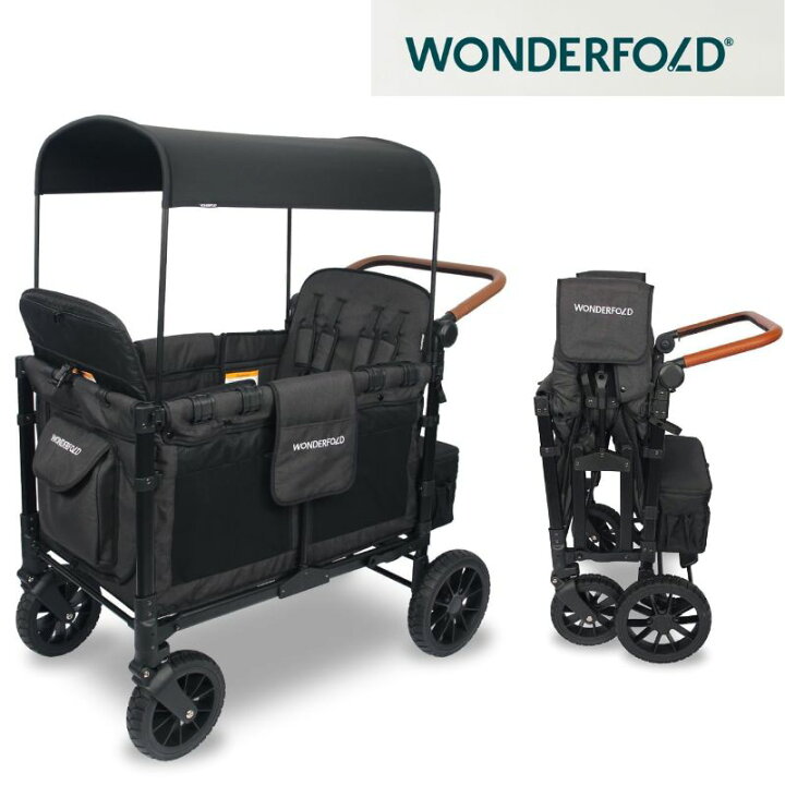 楽天市場】WONDERFOLD ワンダーフォールド ワゴンベビーカー W4 Luxe 