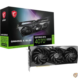 y15555~N[|zMSI GeForce RTX 4070Ti SUPER 16G GAMING X SLIM PCIe4.0 3XbgE3t@ OtBbNXJ[h VD8726