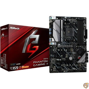 y|Cg3{!320`5zASRock }U[{[h X570 Phantom Gaming 4 AMD Ryzen 5000 V[Y CPU ( Soket AM4 ) Ή ATX yK㗝Xiz