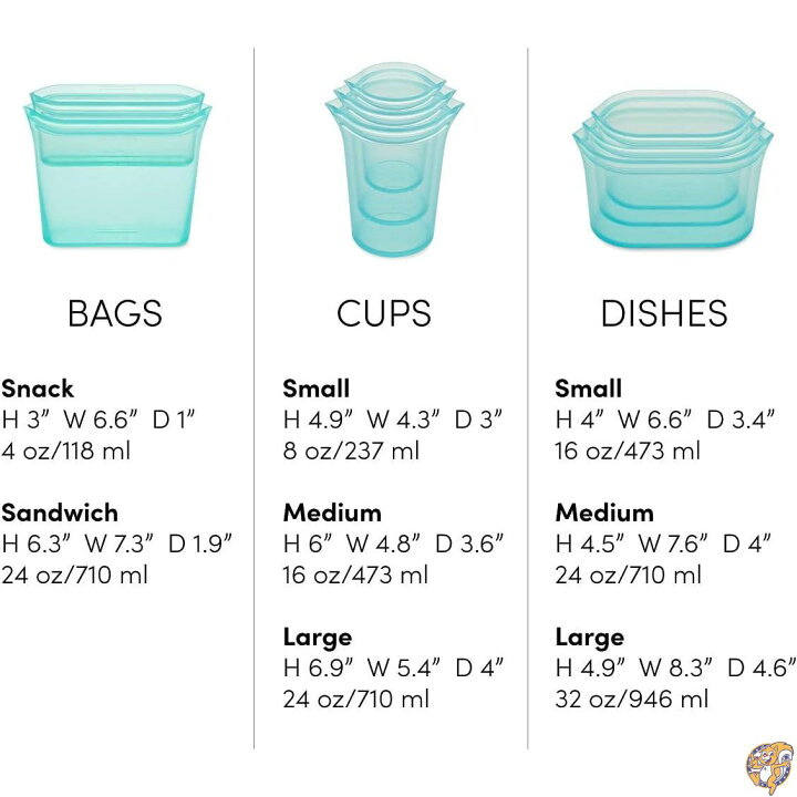 楽天市場】Zip Top (ジップトップ) 繰り返し使える食品保存袋 8点フル 