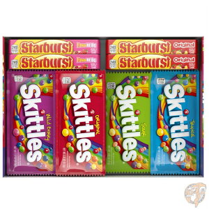 �y�|�C���g2�{!15���z�A�����J�̐l�C���َq SKITTLES & STARBURST �L�����f�B �o���G�e�B�~�b�N�X 30���� 1.7kg �{�b�N�X ��������