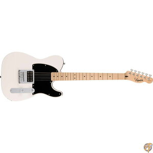 y15555~N[|zSquier by Fender XNC[ GLM^[ Sonic Esquire H, Maple Fingerboard, Black Pickguard, Arctic White \tgP[Xt
