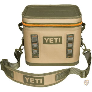 y300~N[|zMzYETI (CGeB) Hopper Flip 12 Portable Cooler [sAi] (Field Tan/Blaze Orange) 