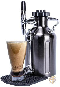 GrowlerWerks uKeg Nitro コールドブリューコーヒーメーカー 50オンス ブラッククローム 送料無料