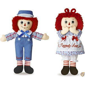 Bundle of 2 Aurora Dolls - 12'' Raggedy Ann and Andy by AURORA