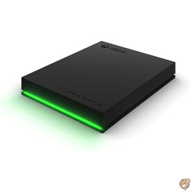 【最大2026円クーポン配信中】Seagate (シーゲイト) ゲーム用ドライブ Xbox用 4TB 外付け ハードドライブ ポータブル HDD - USB 3.2 Gen 1 ブラック グリーンLEDバー内蔵 Xbox認定 3年間のレスキューサービス付帯 (STKX4000402)