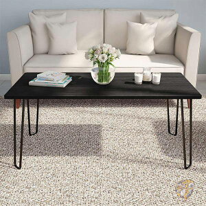 Lavish Home ���r�b�V���z�[�� �C���e���A �R�[�q�[�e�[�u�� �T�C�h�e�[�u�� �u���b�N 80-FT-8-BLK