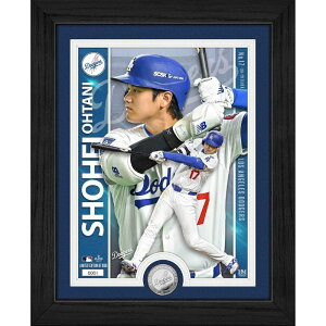 ��J�ĕ� Shohei Ohtani Los Angeles Dodgers ���T���[���X�E�h�W���[�X 39mm �⃁�b�L �`�[���R�C�� Highland Mint 13 x 16 �i��33×41cm�j�A�[�e�B�X�g�v���[�t �V���o�[�R�C�����ʐ^�t���[�� �n�C�����h�~��