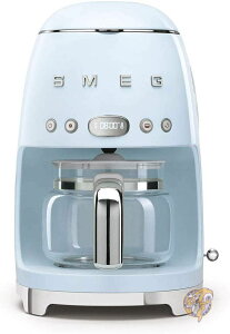 スメッグ コーヒーメーカー SMEG レトロデザイン ドリップフィルター 10カップ パステルブルー 送料無料
