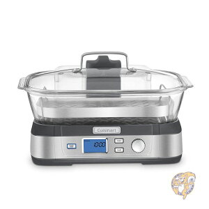 【1000円/555円クーポン配信中】Cuisinart クイジナート STM-1000 ステンレス製 スチーマー 蒸し器 再加熱機能 ガラス製並行輸入品 送料無料