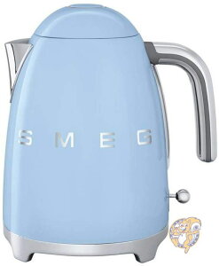 スメッグ 電気ケトル SMEG KLF03PBUS レトロデザイン 湯沸かし器 1.7L ブルー 送料無料