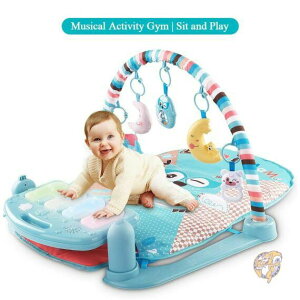 TEMI ベビー プレイマット ジム 玩具付 0から3歳までずっと遊べる! アメリカ輸入品 プレイジム おもちゃ付きジム 遊具 出産祝い 送料無料