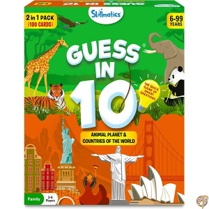 y|Cg3{!42028ԁzSkillmatics Card Game - Guess in 10 Animal & Countries Combo, Gifts for 6 Year Olds and Up, Quick of Smart Questions, Fun Family