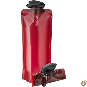 Vapur - Eclipse 1.0L/33.8oz BPA Free Reusable Foldable Flexible Packable Collapsible Water Beverage Bottle w/Carabiner (Burgundy) 141�m���s�A���n
